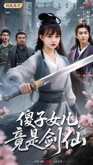 傻子女儿竟是剑仙（50集）今日最火短剧